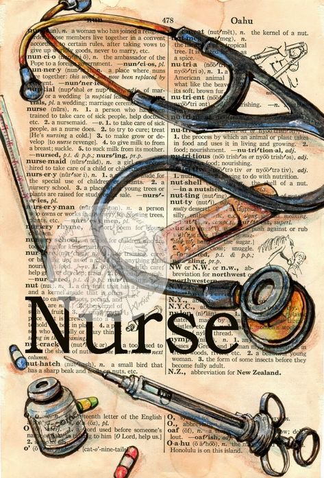 Design Stack: A Blog about Art, Design and Architecture: Dictionary Page Definition Drawings Nurse Equipment, Nursing Wallpaper, Nurses Week Quotes, Muzică Rock, Nurse Drawing, Lpn Schools, Mixed Media Drawing, Media Drawing, Nursing School Motivation