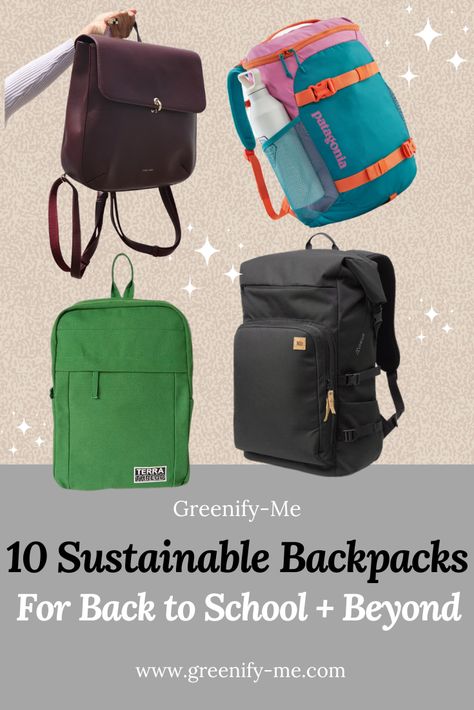 On the hunt for the best sustainable backpacks? Here are the most eco-friendly backpacks on the market and why. These work for solo travelers, hikers, day-to-day use, or back-to-school! #zerowaste #backpack #travelbackpack #travelbackpackforwomen #travelbackpackessentials #sustainabletravelbackpack #minimalistbackpack Travel Backpack Essentials, Zero Waste Holiday, Eco Backpack, Living Naturally, Sustainable Backpack, Backpack Fjallraven, Nonrenewable Resources, Plastic Free Living, Zero Waste Kitchen