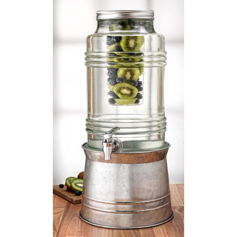 Have to have it. Circleware Breeze 2.3 gal. Beverage Dispenser with Base - $37.99 @hayneedle Entertainment Kitchen, Whisky Ice, Glass Beverage Dispenser, Types Of Glassware, Copper Moscow Mule Mugs, Beverage Dispensers, Beverage Dispenser, Glassware Drinking, Glass Dispenser