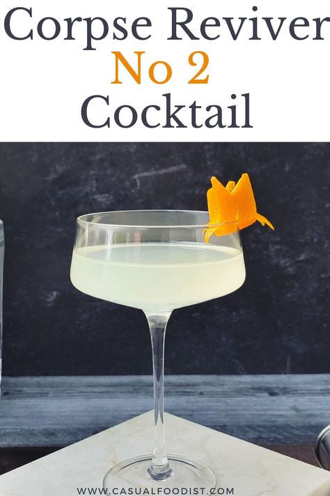 Easy Cocktail Recipe, Corpse Reviver, Classic Gin Cocktails, Smoothies Healthy, Halloween Cocktail, Mocktail Recipes, Easy Cocktail, Summer Drink Recipes, Gin Cocktail