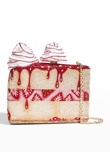 Judith Leiber Bags, Judith Leiber Couture, Structured Top, Judith Leiber, Brass Chain, Strawberry Shortcake, Clutch Handbag, 4 H, Clutches