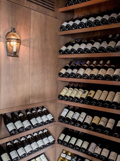 Wine Closet, Home Wine Cellars, Wine Cellar Design, Cellar Design, Est Living, Wine Display, Apartment In Paris, Wine Store, Paris Apartments