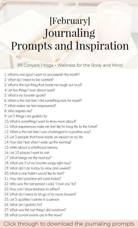 Journaling inspiration for joy and self discovery. Putting thoughts and ideas on paper helps create a deeper self awareness and a mindset of clarity. Click through and download the February journaling prompts and inspiration. Check back every month for more journaling prompts. #quote #journaling #wellness #selfcare #mindfulliving Quote Journaling, Journal Topics, Journal Questions, Journaling Inspiration, Journaling Prompts, Health Journal, Writing Challenge, Journal Writing Prompts, Come Undone