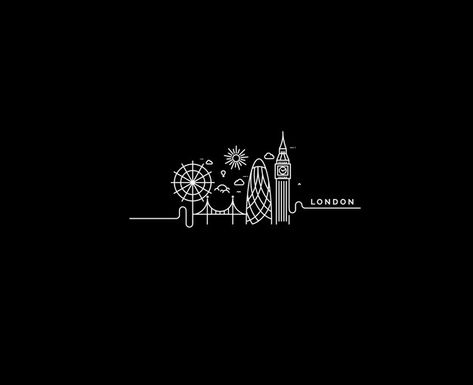 London skyline silhouette in black and w... | Premium Vector #Freepik #vector #london-background #london #big-ben #london-bridge London Instagram Highlight Cover, London Skyline Silhouette, Highlights Cover Instagram Friends, Me Cover Instagram Highlight, Travel Blogger Instagram, Storie Ig, London Icons, Cover Instagram, Night Skyline