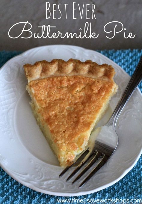 If you haven't tried this Best Buttermilk Pie recipe, it is simply amazing!!! One of my absolute favorite desserts, it melts in your mouth and it's so so easy to make. Southern Holiday Recipes, Southern Buttermilk Pie, Buttermilk Pie Recipe, Holiday Pie, Thanksgiving Pie Recipes, Buttermilk Pie, Coconut Dessert, Easy Pie Recipes, Brownie Desserts