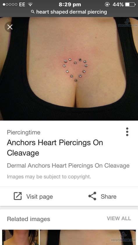 Back Dermal Piercing, Anchor Heart, Dermal Anchor, Heart Piercing, Dermal Piercing, Piercing Ideas, Tattoos And Piercings, Tatting, Piercings