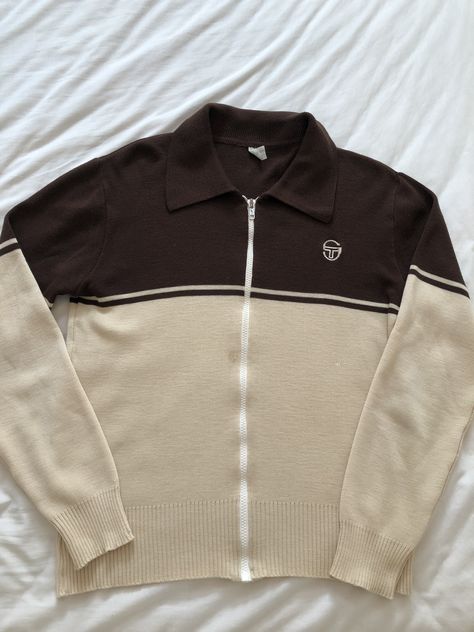 70s Sportswear, Jimmy Connors, Sergio Tacchini, Unique Sweaters, Retro Jacket, Scandinavian Fashion, Fashion Design Portfolio, Street Style Outfits Men, Fire Fits