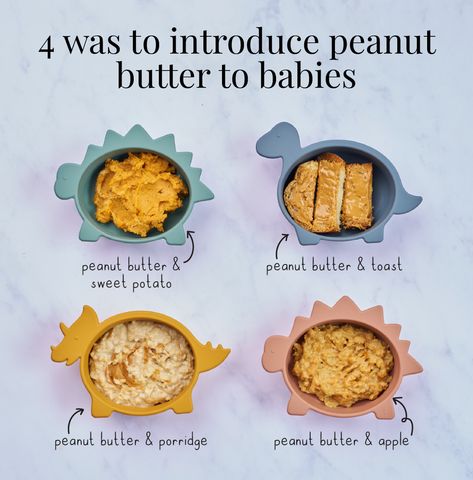 Confused about when to introduce peanut butter to your baby's diet? Research shows that giving smooth peanut butter from 6 months can offer lifelong protection against peanut allergies. Read more by following the link Peanut Butter For Babies, Peanuts Recipes, Baby Charts, Toast With Peanut Butter, Baby Weaning Foods, Peanut Butter Baby, Baby Food Allergies, Sweet Potato Peanut Butter, Toddler Recipe