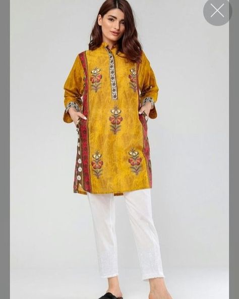 short kurta with capri/printed casual dress designing/Outstanding Printed Lawn Dresses for Summer/Lawn Cotton dresses . . . #trending #viral #instagram #love #explorepage #explore #instagood #fashion #follow #tiktok #like #likeforlikes #followforfollowback #photography #india #trend #instadaily #memes #music #style #trendingnow #reels #foryou #likes #photooftheday #model #beautiful #bollywood #bhfyp #insta Ladies Kurti Design, Lawn Dresses, Dress Designing, Dresses For Summer, Girls Dresses Sewing, Fancy Suit, Short Kurta, Pakistani Fashion Casual