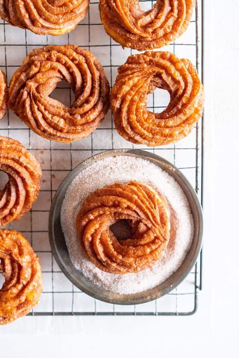 Spiced Sugar Crullers Cloudy Kitchen, Composting Food Scraps, Choux Dough, Chocolate Brownie Cake, Peanut Butter Brownies, Chocolate Chunk Cookies, Cream Puffs, Snack Cake, Donut Recipes