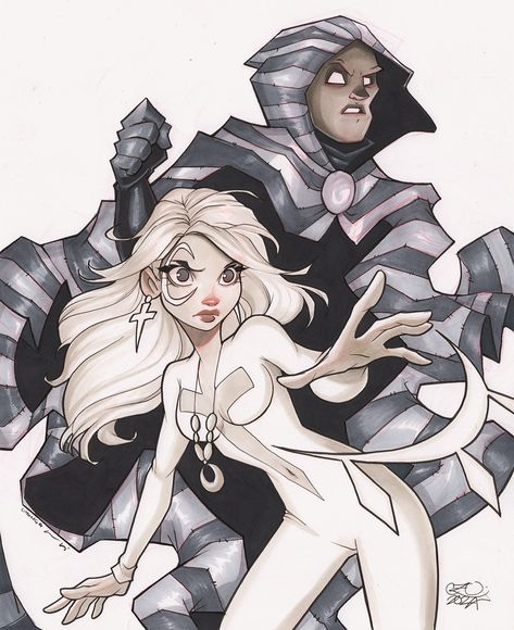 Chrissie Zullo Uminga | Fun jam piece with @uminga720 drawing Cloak and Dagger! (Chris drew Cloak and I drew Dagger.) We are getting ready for Rose City Comic Con… | Instagram Cloak And Dagger Marvel, Dagger Marvel, Cloak And Dagger Art, Chrissie Zullo, Chris Drew, Teen Titans Starfire, City Comic, Drawing Machine, Comic Book Art