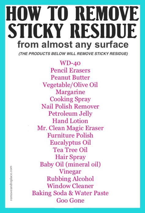 How To Clean Sticky Cabinets, House Cleaning Tips And Tricks, Tea Tree Oil Hair, Remove Sticky Residue, Cleaning Tips Tricks, Seasonal Cleaning, Cleaning Schedules, Homemade Toilet Cleaner, Cleaning Tips And Tricks