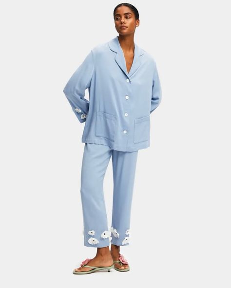 Something blue 🔷🩵💍 Start your wedding day in your something blue with @daily_sleeper pyjamas. G&G x #somethingbluebridal #somethingblue #bridalpyjamas #weddinglook #luxurywedding #wedingaccessories #bridaloutfit Bloom Party, Shirt And Pants Set, Something Blue Bridal, Luxury Loungewear, Pajama Fashion, Sleepwear Fashion, Cute Pajama Sets, Loungewear Luxury, Cute Pajamas