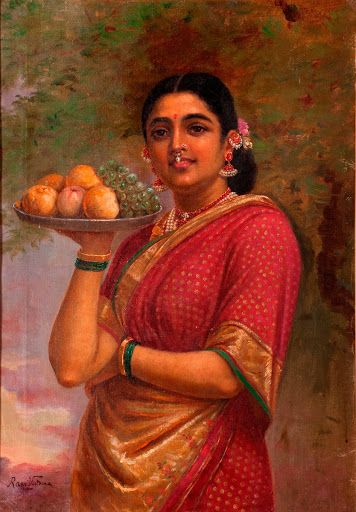 Ravivarma Paintings, Ravi Varma, Raja Ravi Varma, Academic Art, Indian Woman, Indian Artist, Indian Art Paintings, Painting Gallery, Antique Paint