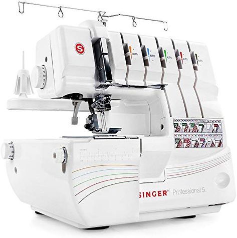 Amazon.com: SINGER | Professional 5 14T968DC Serger with 2-3-4-5 Threaded Capability, Including Cover Stitch, Auto Tension, and Bonus Presser Feet Hat Embroidery Machine, Best Embroidery Machine, Coverstitch Machine, Computerized Sewing Machine, Commercial Embroidery Machine, Serger Sewing, Overlock Machine, Sewing Stitches, Hat Embroidery