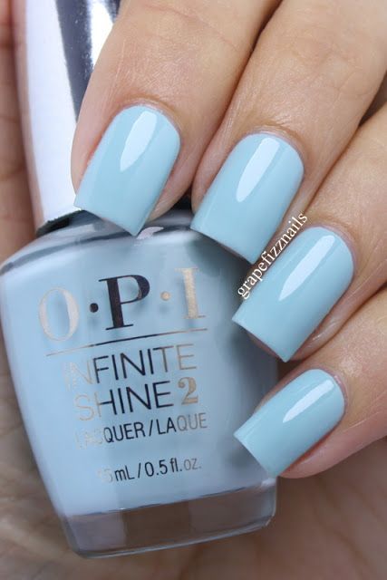 Grape Fizz Nails: OPI Infinite Shine Soft Shades 2015 Opi Nail Colors, Solid Color Nails, Plain Nails, Gel Nails At Home, Opi Infinite Shine, Colorful Nail Designs, Popular Nails, Nail Polish Designs, Opi Nails