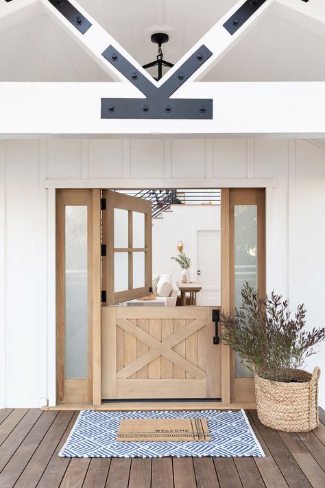 Fun Farmhouse — Serendipite Designs California Modern Farmhouse, Fun Times With Friends, Beautiful Modern Farmhouse, Functional Mudroom, Farmhouse Entry, Brick Cladding, White Oak Hardwood Floors, Farmhouse Renovation, Shiplap Accent Wall