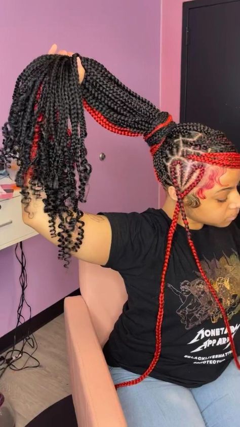 Brown Hair Weave, Braided Hairstyles Red, Brown Hair Braids, Cute Hairstyles Ideas, Hair Styles Natural, Black Kids Braids Hairstyles, Weave Hairstyles Braided, Girl Hairstyle, Red Brown Hair