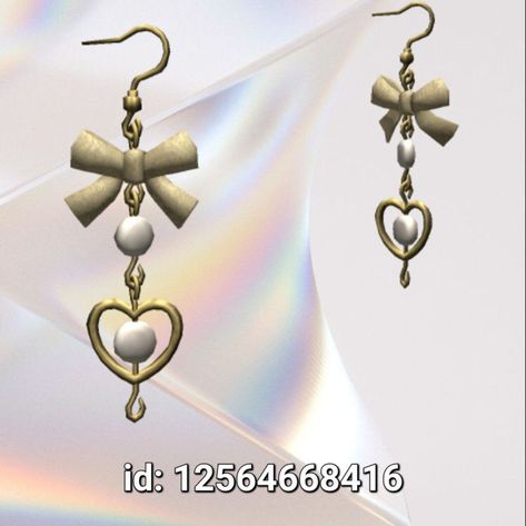 Roblox Gold Accessories Codes, Berry Avenue Earrings, Y2k Accessories Codes, Roblox Assesories Codes, Accessories Codes, Roblox Accessories, Yk2 Outfits, Roblox Sets, Roblox Brookhaven