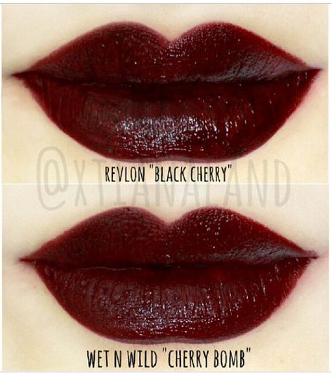 Just got Revlon's Black Cherry today! I need a dark lip for work, and this one is perfect. Best Revlon Red Lipstick, Vamp Red Lipstick, Black Cherry Lipstick Revlon, Dark Burgundy Lipstick, Dark Cherry Red Lipstick, Dark Red Lipstick Looks, 90s Grunge Lipstick, Revlon Black Cherry Lipstick, Dark Cherry Lipstick