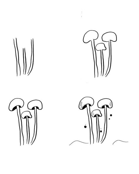 Are you pro mushroom?? I love these little fungi 🍄🍄 . . . #howtodraw #art #draw #drawing #how #artist #drawings #myagrooms #procreate… Fungi Drawing Easy, Fungi Art Drawing, Easy Mushroom Drawing Step By Step, Fungi Doodle, Drawing Mushrooms Easy, Mushroom Art Drawing, Fungi Art, Mushroom Drawing, Mushroom Art