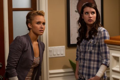 Hayden Panettiere and Emma Roberts in Scream 4 The Village Movie, Kirby Reed, Sidney Prescott, Rory Culkin, Scream Movies, Scream 4, Scream 1, David Arquette, Scream 2