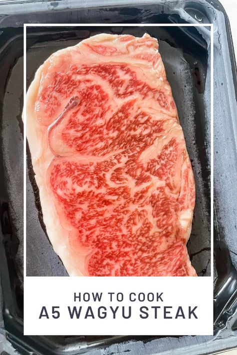 How to Cook A5 Wagyu Steak Sides For Wagyu Steak, Wagyu Beef Recipes, Wagyu Steak Recipe, How To Cook A Waygu Steak, Strip Steak Recipe Oven, Wagyu Ribeye Recipe, How To Cook Wagyu Steak, Japanese Wagyu, Wagyu Recipes