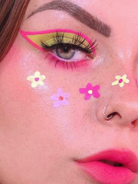 Easter Makeup Looks Simple, Easter Make Up, Easter Makeup Looks, Makeup 2023, Floral Makeup, Inspo Makeup, Easter Makeup, Cool Halloween Makeup, Spring Fun