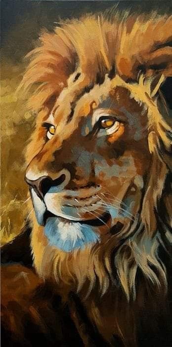 Lion Art Painting, Lions Painting, Lion Painting Acrylic, Animal Paintings Acrylic, Most Beautiful Paintings, Drawing Scenery, Animal Art Projects, Wildlife Artwork, Lion Painting