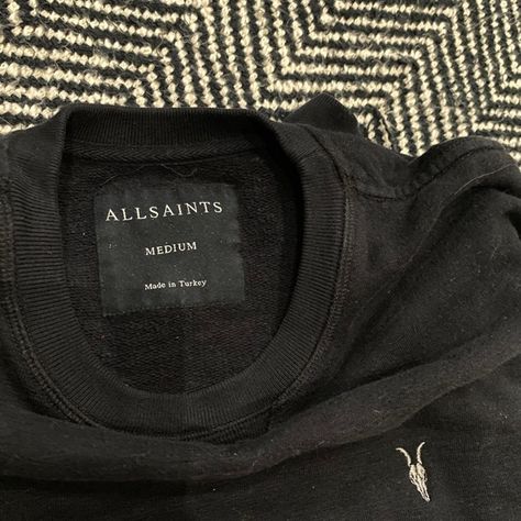 All Saints Men's Black crewneck sweater (x 2) All Saints Men, Black Crewneck, Crewneck Sweater, All Saints, Crew Neck Sweater, All Black, Gifts For Him, Angel, Crew Neck