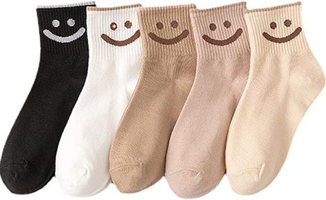 Smiley Face Socks, Outdoor Socks, Cute Smiley Face, Face Socks, Comfy Winter, Socks Cute, Stocking Stuffers For Kids, Smiley Faces, Smiling Face