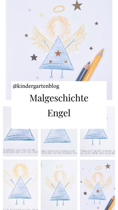 Rhythmisches Zeichnen Malanleitung Engel malen Kindergarten Portfolio, Winter Kindergarten, Christmas Kindergarten, Kindergarten Lessons, Christmas Crafts For Kids, Winter Fun, Diy Baby Stuff, Kids Christmas, Kids And Parenting