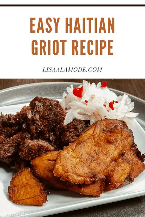 into cubes Add pork shoulder, thyme,  and salt into your pressure cooker Griot Haitian Recipe, Haitian Griot, Bread Dipping Oil Recipe, Liquid Diet Recipes, Haitian Recipes, Bread Dipping, Haitian Food, Dipping Oil, Haitian Food Recipes