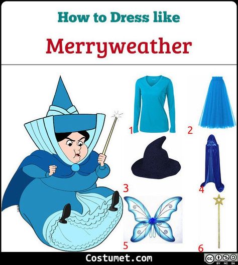 Flora, Fauna & Merryweather (Sleeping Beauty) Costume for Cosplay & Halloween 2021 Merryweather Sleeping Beauty, Flora Fauna Merryweather, Sleeping Beauty Halloween, Blue Fairy Wings, Fairy Godmother Costume, Green Fairy Wings, Adult Disney Costumes, Sleeping Beauty Costume, Sleeping Beauty Fairies