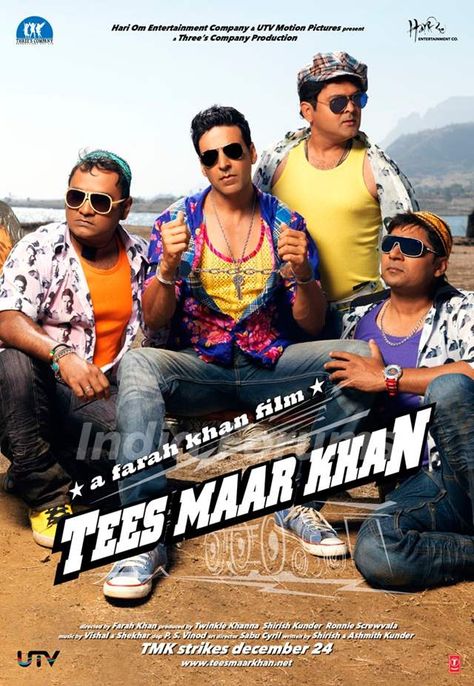 Tees Maar Khan, Pvr Cinemas, Three’s Company, Twinkle Khanna, Indian Movie, Movie Studios, Bollywood Posters, Three's Company, Worst Movies