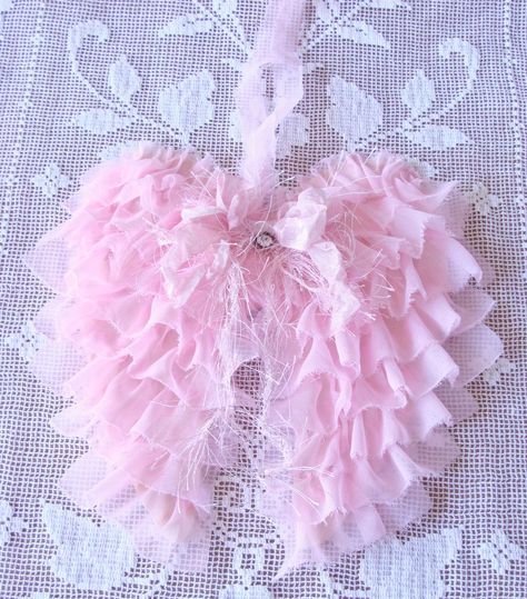 Shabby Angel Wings Christmas Wedding Bride, Fabric Angel Wings, Fabric Angel, Diy Angel Wings, Angel Wings Wall Decor, Pink Wings, Diy Angels, Angel Wings Wall, Wing Wall