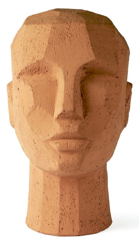 Clay Self Portraits, Clay Head Sculpture, Terracotta Statues, Wine Cellar Closet, Activation Event, Clay Bust, Sculpture Face, Head Ceramic, Ceramic Bust