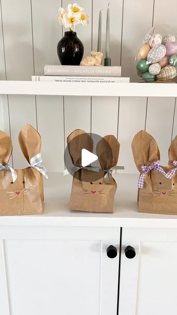 Caitlin Kruse on Instagram: "My version of the brown paper bag bunnies! I found these in my Easter bin and pretty sure I never shared them last year!   I plan to fill these with treats for our Spring Break/Easter travels!   Fun for kids to help make, too!" Easter Bunny Brown Paper Bag, Bunny Paper Bags For Easter, Brown Bag Bunny, Brown Bag Easter Bags, Paper Bag Easter Bunny, Easter Bunny Paper Bags, Paper Bag Bunnies, Bunny Paper Bag, Paper Bag Bunny Treat Bags Easter Crafts