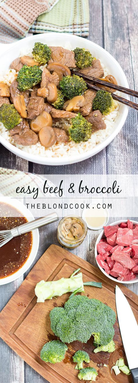 Easy Beef and Broccoli with Mushrooms - better than takeout and in less than 30 minutes! Broccoli With Mushrooms, Easy Beef And Broccoli, How To Make Broccoli, Beef Broccoli, Quick Pasta Recipes, Asian Beef, Better Than Takeout, Beef And Broccoli, Pot Dinners