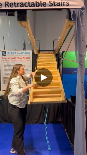 144K views · 757 reactions | Full retractable attic stairs! Thoughts?

Product seen at the @intlbuildersshow

#attic #stairs #construction #contractor #remodel #house #garage | TOOLS by Design | TOOLS by Design · Original audio Attic Stairs Pull Down, Retractable Stairs, Stairs Diy, Remodel House, Attic Staircase, House Garage, Attic Room, Attic Stairs, Diy Stairs