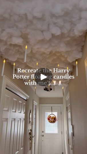 7.3K views · 13K reactions | Harry Potter theme Halloween party prep🕯️🧙

My ultimate favorite Halloween decoration!! Would you try this?? I think the LED lights are the perfect addition😜

#halloweendecorations #halloweendecor #spookydecor #spookyseason #harrypotterparty #halloweenpartyideas #floatingcandles #halloweenpartydecor #harrypotterdecor | Christina Clericuzio | John Williams · Hedwig's Theme (Theme from Harry Potter) Harry Potter Theme Halloween, Harry Potter Theme Party Decoration, Theme Halloween Party, Harry Potter Party Decorations, Deco Halloween, Party Prep, Harry Potter Theme Party, John Williams, Harry Potter Halloween