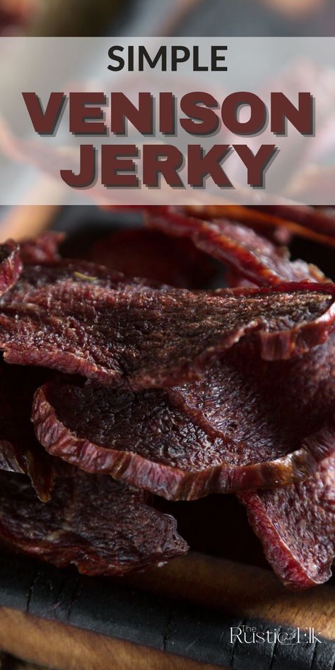 Jerky Marinade Recipes, Jerky Recipes Dehydrator, Deer Jerky Recipe, Venison Jerky Recipe, Jerkey Recipes, Deer Jerky, Venison Backstrap Recipes, Smoked Venison, Smoked Jerky