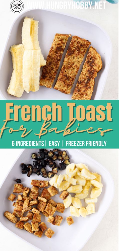 Blw Hashbrowns, Baby French Toast Recipe, Blw Steak, Baby Led Weaning French Toast, French Toast For Toddlers, Blw French Toast, Easy Baby Dinner Ideas, Baby Led Weaning Protein, Baby Led Weaning Freezer Meals