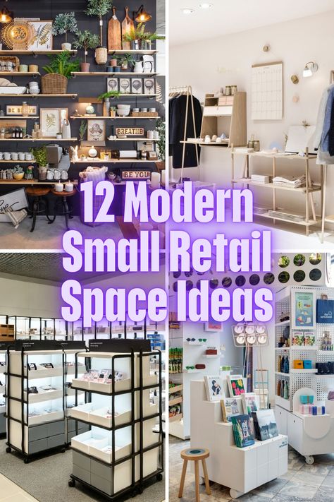 Launching a retail business in a small space? Make every inch count with these 12 innovative design ideas tailored for startups! From vertical storage solutions and multi-functional furniture to mobile POS systems and minimalist layouts, these strategies will help you create an inviting, efficient store that feels anything but cramped. Whether you're working with corners, poles, or tiered displays, these tips are perfect for transforming your small retail space into a powerhouse for your brand. Small Shop Design Ideas, Retail Space Ideas, Small Business Storage Ideas, Retail Store Design Layout, Small Retail Store Design, Small Store Display Ideas, Small Retail Space, Small Store Design, Retail Store Layout