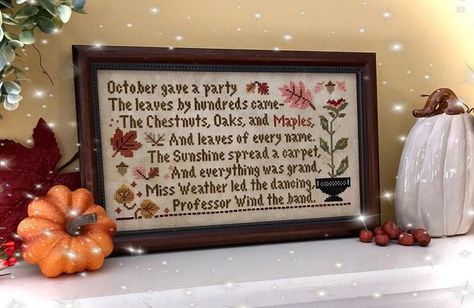 Little House Needleworks, Little House, Hobby Lobby, Fall Decor, Needlework, Cross Stitch, Frame, Fabric, Instagram