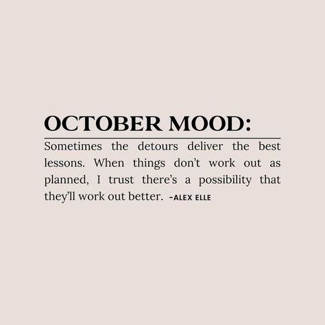 October Month Quotes, October Quotes Month, October Quotes Aesthetic, Redirection Quotes, Happy October Quotes, Happy New Month October, Month Aesthetic, Be Kinder To Yourself, Alex Elle