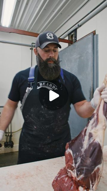 Seth Perkins on Instagram: "Who processes their own wild game?? (Deer round) 🔪🦌 🥩 #reelsfb #reels #reelsviral #reelsvideo #video #viral #trending #foryou #fyp #thebeardedbutchers #youtube #hunt #deer #beardedbutcher #whitetaileddeer #bowhunt #archery #venison #meat #eat" Deer Butchering, Deer Processing, Deer Steak, Venison Backstrap, Venison Jerky, Venison Meat, Deer Recipes, Meat Preparation, Vegan Overnight Oats