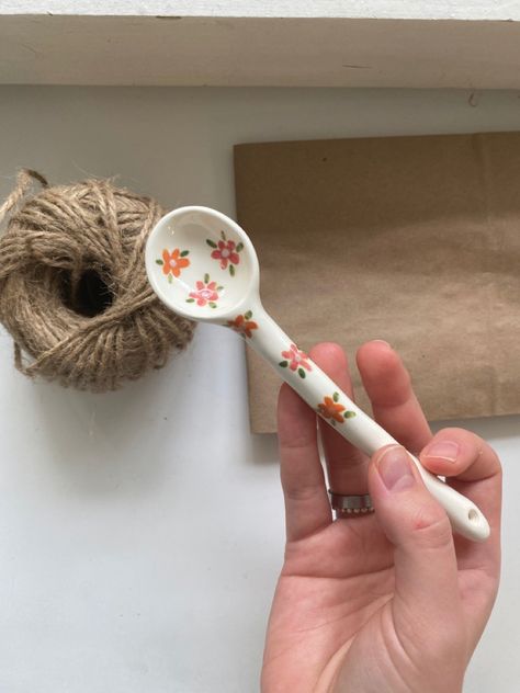 Ceramics Spoon, Clay Spoon, Clay Spoons, Ceramics Tableware, Spoons Diy, Spoon Ceramic, Pottery Spoon, Homemade Tea, Diy Air Dry Clay