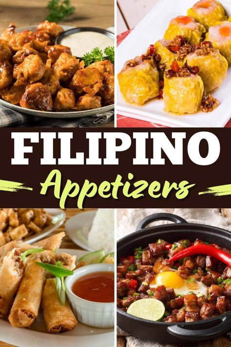 Filipino Dinner Party, Filipino Finger Foods Parties, Filipino Finger Food, Filipino Appetizers For Party, Pinoy Appetizers, Filipino Party Food, Filipino Food Party, Filipino Appetizers, Phillipino Food