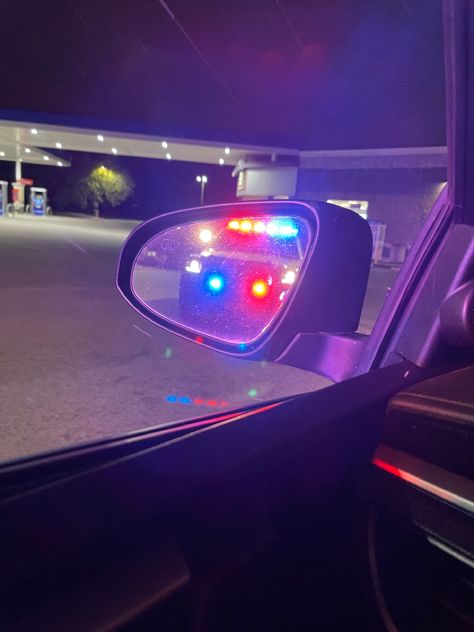 Police Lights Night Snapchat, Cops Outside House At Night, Pulled Over By Cop Night Snapchat, Police Cars Aesthetic, Cop Lights At Night, Police Stopping Car, Cop Car Aesthetic, Pulled Over By Cop Night, Police Fake Story